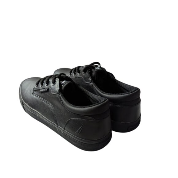 Nautica Men's Currie Classic Black Lace Up w-Logo Accents Sneakers NWOB Size 10 - Picture 5 of 9